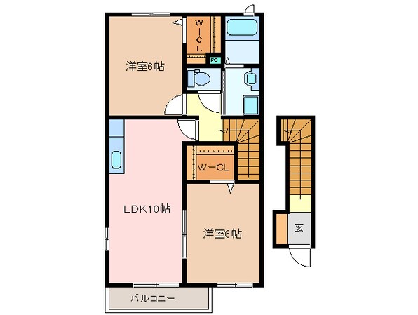 松阪駅 徒歩55分 2階の物件間取画像